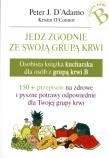 Jedz zgodnie ze swoją grupą krwi. Grupa B. Autor: Peter J. D`Adamo, Kristin O`Connor. Dadada.pl Okładka książki Jedz zgodnie ze swoją grupą krwi. Grupa B