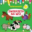 Kolorowanki z naklejkami. Zwierzęta na wsi. Autor: Wydawnictwo Wilga. Dadada.pl Okładka książki Kolorowanki z naklejkami. Zwierzęta na wsi