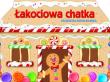 Okładka książki Łakociowa Chatka. Książeczka rozkładanka