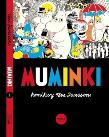 Okładka książki Muminki. Komiksy Tove Jansson Tom 1