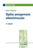 Ogólne postępowanie administracyjne. Autor: Kędziora Robert. Dadada.pl Okładka książki Ogólne postępowanie administracyjne