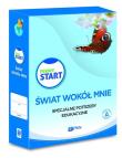 Pewny start Świat wokół mnie Pakiet. Autor: Aneta Pliwka, Katarzyna Radzka, Barbara Szostak. Dadada.pl Okładka książki Pewny start Świat wokół mnie Pakiet