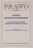 Okładka książki Studia historycznoprawne