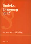Okładka książki Kodeks Drogowy 2012