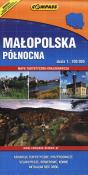 Małopolska Północna mapa turystyczno krajoznawcza 1:100 000. Autor: praca zbiorowa. Dadada.pl Okładka książki Małopolska Północna mapa turystyczno krajoznawcza 1:100 000