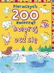Okładka książki Pierwszych 200 zwierząt. Koloruj i ucz się