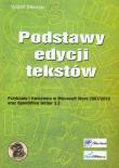 Podstawy edycji tekstów. Autor: Sikorski Witold. Dadada.pl Okładka książki Podstawy edycji tekstów