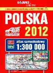 Atlas samochodowy 1:300 000  Polska 2012 - KOMPAS. Autor: praca zbiorowa. Dadada.pl Okładka książki Atlas samochodowy 1:300 000  Polska 2012 - KOMPAS