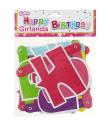 Okładka książki Girlanda Happy Birthday różowa 1,8 m