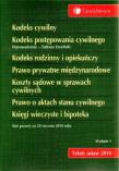 Okładka książki Kodeks cywilny Kodeks postępowania cywilnego Kodeks rodzinny i opiekuńczy Prawo prywatne międzynarodowe Koszty sądowe w sprawach cywilnych Prawo o aktach stanu cywilnego Księgi wieczyste i hipoteka