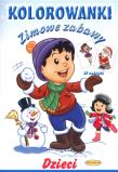 Okładka książki Kolorowanki. Zimowe zabawy. Dzieci