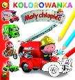Okładka książki Mały chłopiec. Kolorowanka - Wóz strażacki