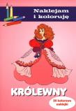 Naklejam i koloruję - Królewny. Autor: Małecki Aleksander. Dadada.pl Okładka książki Naklejam i koloruję - Królewny