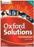 Oxford Solutions Pre-Intermediate Podręcznik 2015. Autor: Tim Falla i Paul A. Davies, Joanna Sobierska. Dadada.pl Okładka książki Oxford Solutions Pre-Intermediate Podręcznik 2015