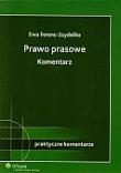 Okładka książki Prawo prasowe. Komentarz