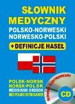 Słownik medyczny polsko-norweski + CD. Autor: Lemańska Aleksandra, Gut Dawid, Majewska Joanna. Dadada.pl Okładka książki Słownik medyczny polsko-norweski + CD