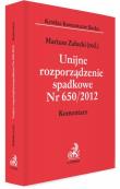 Unijne rozporządzenie spadkowe Nr 650/2012. Autor: Załucki Mariusz. Dadada.pl Okładka książki Unijne rozporządzenie spadkowe Nr 650/2012