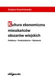 Okładka książki Kultura ekonomiczna mieszkańców obszarów wiejskich