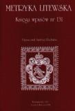 Metryka Litewska Księga wpisów nr 131. Autor: Andrzej Rachuba. Dadada.pl Okładka książki Metryka Litewska Księga wpisów nr 131