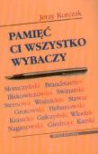 Okładka książki Pamięć ci wszystko wybaczy