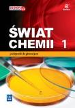 Chemia GIM 1 Świat chemii podr. WSIP. Autor: Warchoł Anna, Andrzej Danel, Lewandowska Dorota. Dadada.pl Okładka książki Chemia GIM 1 Świat chemii podr. WSIP