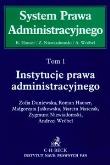 Instytucje prawa administracyjnego t.1. Autor: Duniewska Zofia, Hauser Roman, Jaśkowska Małgorzata. Dadada.pl Okładka książki Instytucje prawa administracyjnego t.1