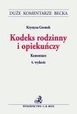 Kodeks rodzinny i opiekuńczy Komentarz. Autor: Gromek Krystyna. Dadada.pl Okładka książki Kodeks rodzinny i opiekuńczy Komentarz