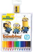 Opakowanie Kredki Bambino w drewnianej oprawie 12 kol. Minionki + temperówka