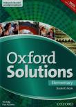 Oxford Solutions Elementary Student's Book. Autor: Tim Falla i Paul A. Davies. Dadada.pl Okładka książki Oxford Solutions Elementary Student's Book