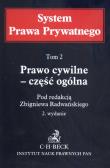 Okładka książki Prawo cywilne Część ogólna tom 2 System Prawa Prywatnego