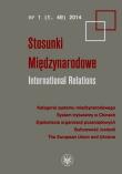 Opakowanie Stosunki Międzynarodowe Tom 49 nr 1 2014