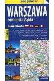 Okładka książki Warszawa Łomianki Ząbki plan miasta 1:26 000 cityline papier