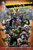 Amerykańska Liga Sprawiedliwości, tom 1, Najbardziej niebezpieczni. Autor: Geoff Johns. Dadada.pl Okładka książki Amerykańska Liga Sprawiedliwości, tom 1, Najbardziej niebezpieczni