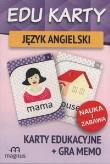 Edu karty Język angielski + gra memo. Autor: Opracowanie zbiorowe. Dadada.pl Okładka książki Edu karty Język angielski + gra memo