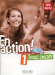 En Action! 1 Zeszyt ćwiczeń z płytą CD. Autor: Fabienne Gallon, Celine Himber. Dadada.pl Okładka książki En Action! 1 Zeszyt ćwiczeń z płytą CD
