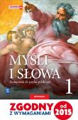 Okładka książki J.Polski GIM 1 Myśli i słowa Podr. WSIP