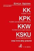 Kodeks karny Kodeks postępowania karnego Kodeks karny wykonawczy Koszty sądowe karne. Autor: Flisek Aneta. Dadada.pl Okładka książki Kodeks karny Kodeks postępowania karnego Kodeks karny wykonawczy Koszty sądowe karne