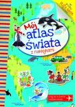 Mój atlas świata z naklejkami. Autor:   Praca zbiorowa. Dadada.pl Okładka książki Mój atlas świata z naklejkami