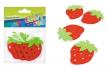 Opakowanie Ozdoba dekoracyjna filc truskawki 4szt