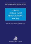 Okładka książki Podział quoad usum nieruchomości rolnej