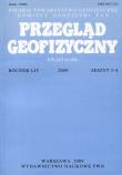Opakowanie Przegląd Geofizyczny Rocznik LIV 2009 Zeszyt 3-4