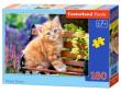 Okładka książki Puzzle 180 elementów Ginger Kitten