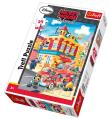 Okładka książki Puzzle 24 maxi Myszka Miki Straż pożarna