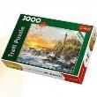 Opakowanie Puzzle Zachód nad skalistym wybrzeżem 3000
