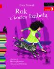 Rok z kocicą Izabelą. Autor: Ewa Nowak. Dadada.pl Okładka książki Rok z kocicą Izabelą
