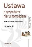 Okładka książki Ustawa o gospodarce nieruchomościami