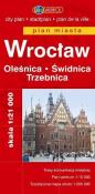 Okładka książki Wrocław. Oleśnica. Świdnica. Trzebnica. Plan miasta w skali 1:21 000
