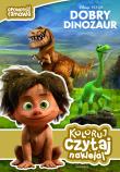 Dobry dinozaur. Koloruj, czytaj, naklejaj. Autor: Adrianna Zabrzewska. Dadada.pl Okładka książki Dobry dinozaur. Koloruj, czytaj, naklejaj