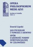 Jan Peckham i Tomasz z Akwinu. Autor: Lipski Dawid. Dadada.pl Okładka książki Jan Peckham i Tomasz z Akwinu