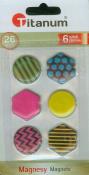Opakowanie Magnesy do tablicy 6 sztuk